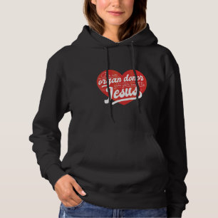 Pull À Capuche Coeur pour Jésus Christ Bible Croix chrétienne