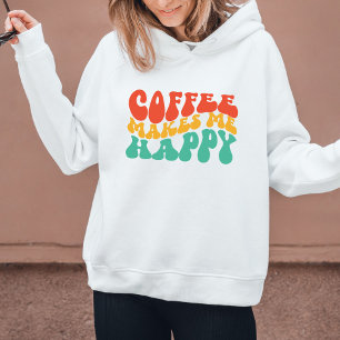 Pull À Capuche Coffe Drôle Citation Femme Cadeau