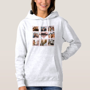 Pull À Capuche Collection photo BFF moderne Rose Gold Heart