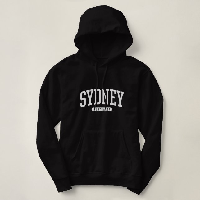 Pull À Capuche College Style Sydney Australie Souvenir Cadeau (Design devant)