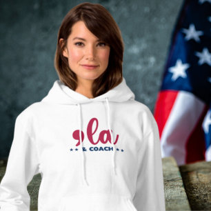Pull À Capuche Comma la & Coach-Kamala Harris Tim Walz Femmes