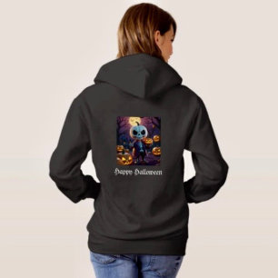 Pull À Capuche Compagnon squelette de champ de citrouilles