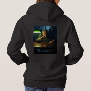 Pull À Capuche Comportement du patron femmes à capuchon noir swea