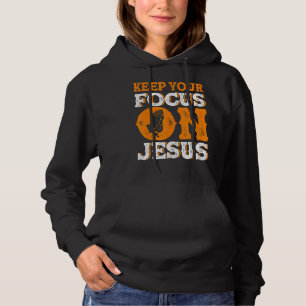 Pull À Capuche Concentrez-vous sur Jésus étude de la Bible Christ