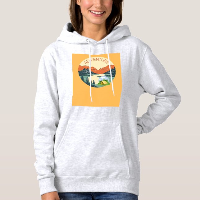 Pull À Capuche conception d'aventure  (Devant)