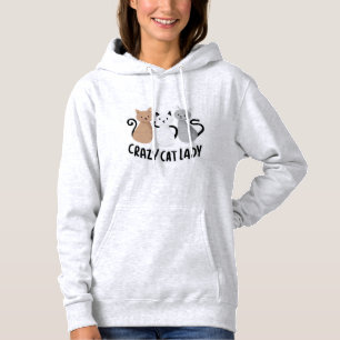 Pull À Capuche Conception de chats féminins mignons disant