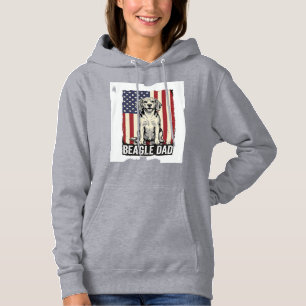 Pull À Capuche Conception de chemise pour chien vintage patriotiq