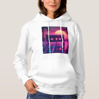 Pull À Capuche Conception de musique esthétique Vaporwave