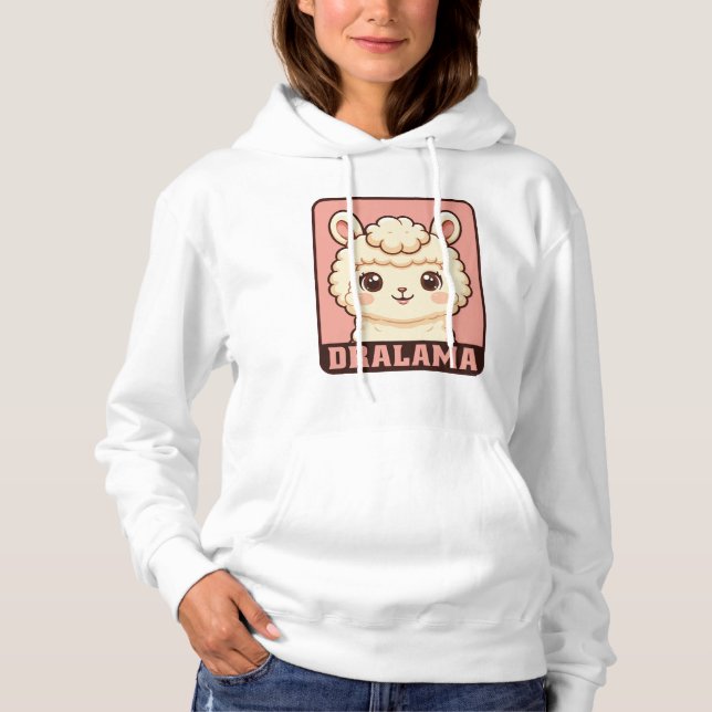 Pull À Capuche Conception de t-shirt avec une illustration de lam (Devant)