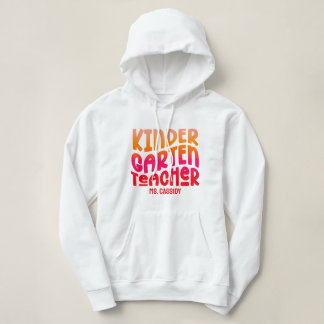 Pull À Capuche Conception de texte dégradé orange rouge pour ense
