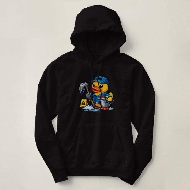 Pull À Capuche Concierge Canard en Caoutchouc (Design devant)