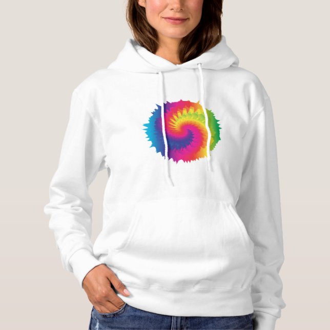 Pull À Capuche Cool Rainbow Tie Dye (Devant)