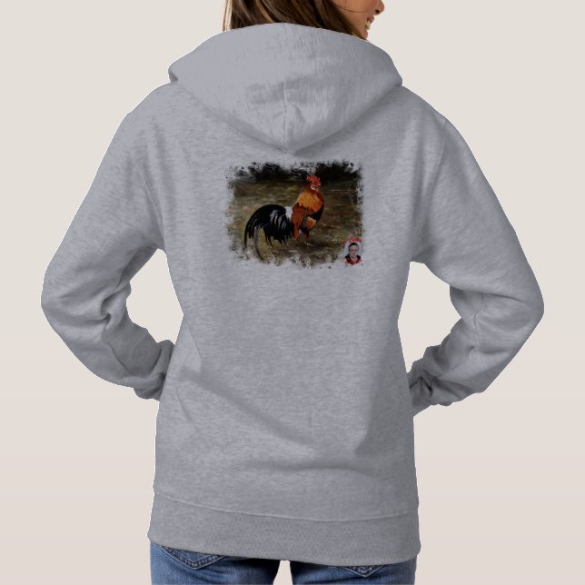 Pull À Capuche Coq/Gaulois/Rooster (Dos)