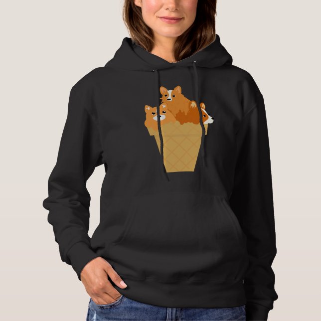Pull À Capuche Corgi bébé mignon (Devant)