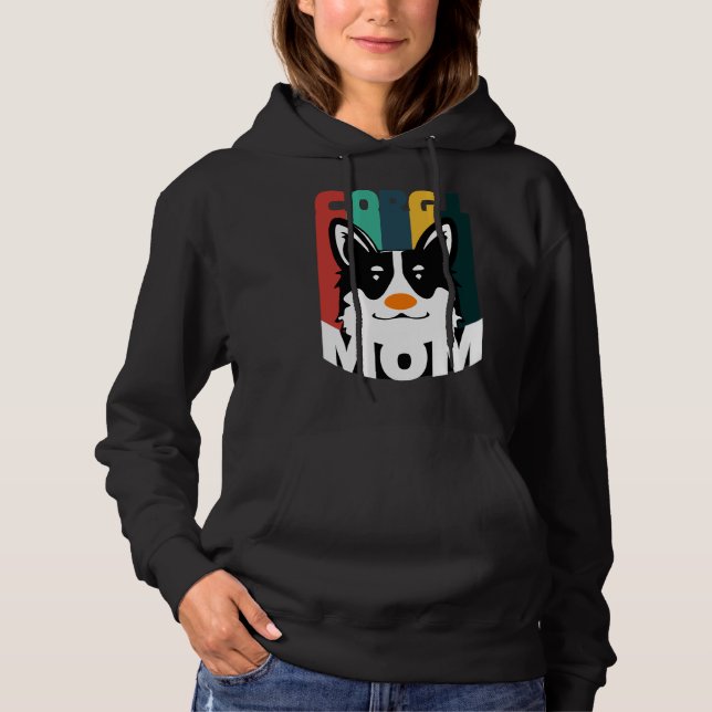 Pull À Capuche Corgi Mom 488 (Devant)