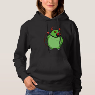Pull À Capuche Costume de diable effrayant Perroquet I Green Indi