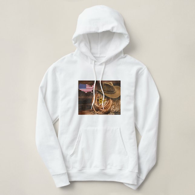 Pull À Capuche Cowboy (Design devant)