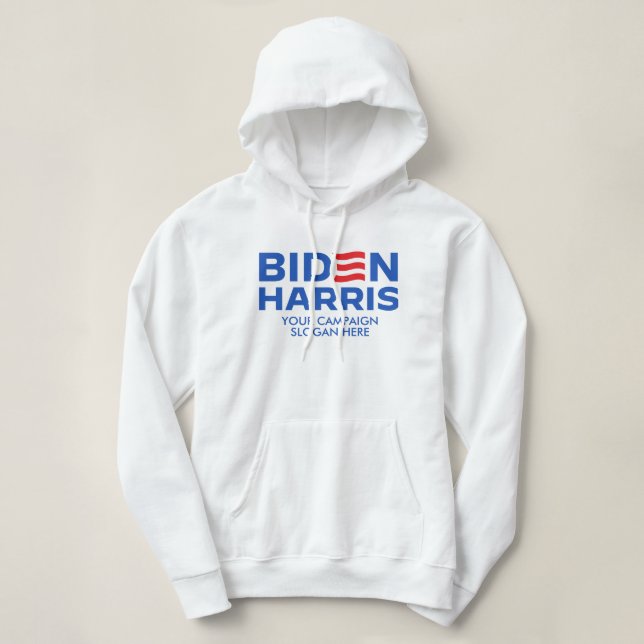 Pull À Capuche Créez votre propre Biden Harris 2024 (Design devant)