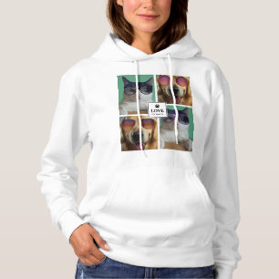 Pull À Capuche Créez votre propre collection photo de 4 animaux d