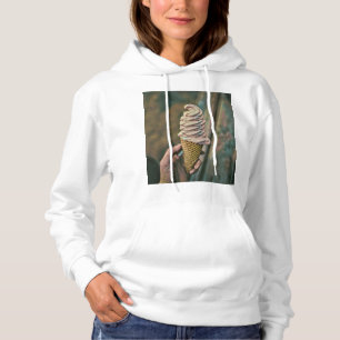 Pull À Capuche crème glacée froide cool
