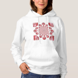 Pull À Capuche Crimson Vortex : Belle Balle de Cricket Rouge