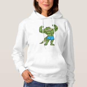 Pull À Capuche Crocodile comme Bodybuilder extrême