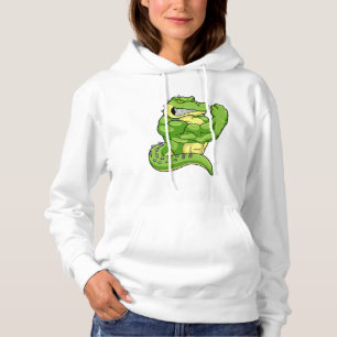 Pull À Capuche Crocodile comme Bodybuilder & grands Muscles