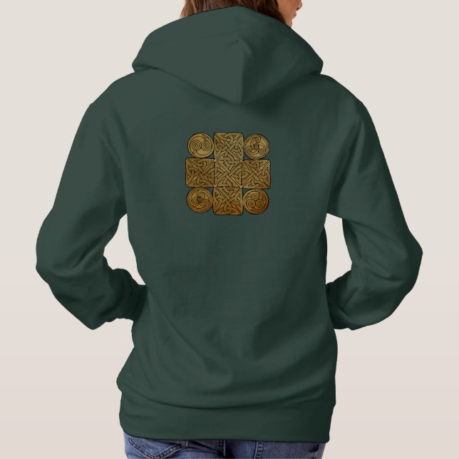 Pull À Capuche Croix de Knotwork de Celtic (Dos)