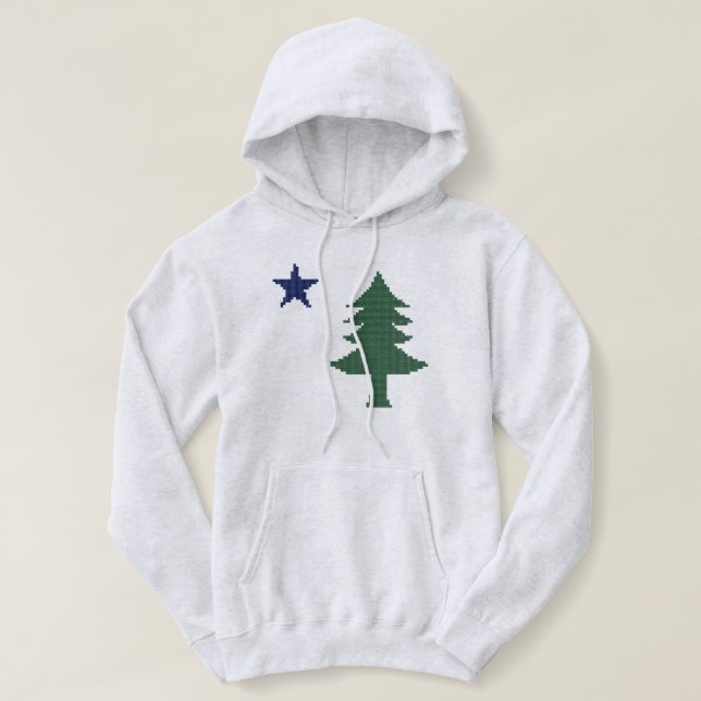 Pull À Capuche Croix du Drapeau du Maine 1901 (Design devant)