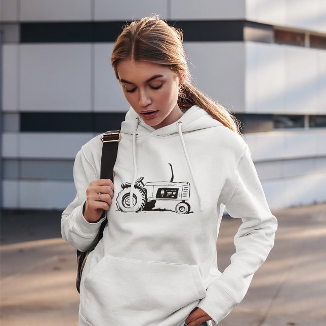 Pull À Capuche Croquis du tracteur (Créateur téléchargé)