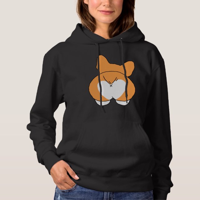Pull À Capuche Cute Corgi Butt Normal (Devant)