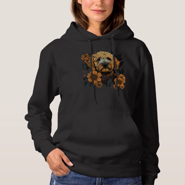 Pull À Capuche Cute Flower Goldendoodle summer Floral Golden Dood (Devant)