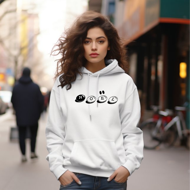 Pull À Capuche Cute Noel Scripted Christmas Women Hoodie (Créateur téléchargé)