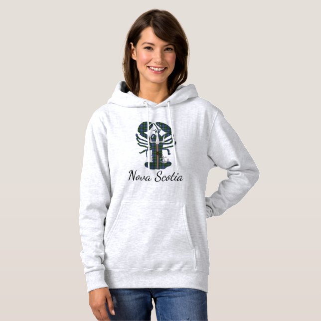 Pull À Capuche Cute Nova Scotia Halifax Trident de homard T-shirt (Devant entier)