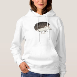 Pull À Capuche Cute prickly hedgehog cartoon