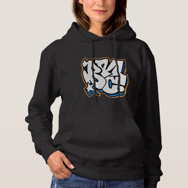 Pull À Capuche Cyberfunk de poussée de bombe (Devant)
