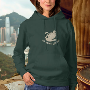 Pull À Capuche Cygne – Cygne élégant en or Champagne