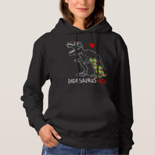 Pull À Capuche Dadasaurus Daddy Rex Sensibilisation sur l'autisme