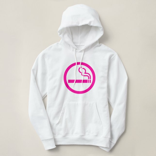 Pull À Capuche Dames Zone fumeurs 喫 煙 女 性 Japonais (Design devant)