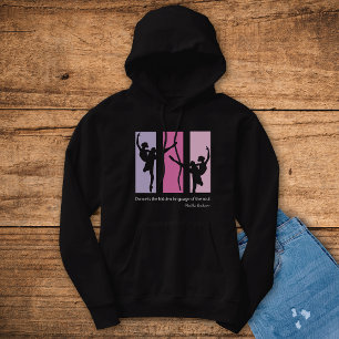 Pull À Capuche Danseurs Ballerina Silhouette rose