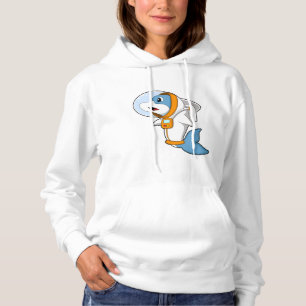 Pull À Capuche Dauphin en astronaute avec costume