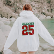 December 25 Jersey Athletic Style Christmas