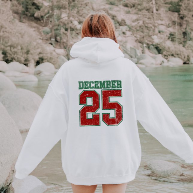 Pull À Capuche December 25 Jersey Athletic Style Christmas (Créateur téléchargé)