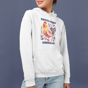 Pull À Capuche DeColores Cursillo Art populaire Coq Chrétien