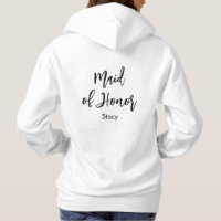 Demoiselle d'honneur T-Shirt noir blanc calligraph