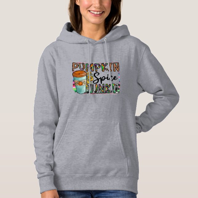 Pull À Capuche Dépendant à la citrouille épicée (Devant)