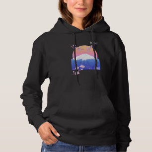 Pull À Capuche Design Artistique Japonais Du Mont Fuji Avec Ceris