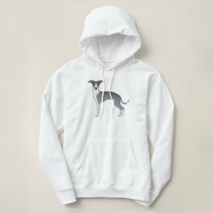 Pull À Capuche Design De Cartographie Italien Gris Bleu Et Blanc