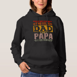 Pull À Capuche Dieu Ed Me Deux Titres Papa Et Papa Fête des pères