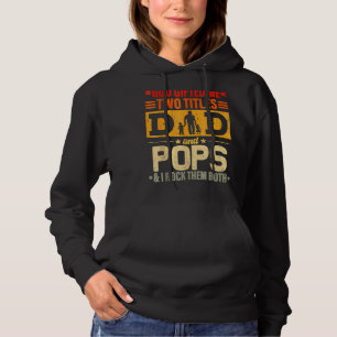 Pull À Capuche Dieu Ed Me Deux Titres Papa Et Pops Fête des pères
